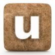 Letter a in Marble, on a white isolated background. 