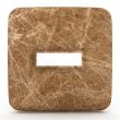 minus a in marble on a white isolated background. 