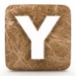 Letter a in Marble, on a white isolated background. 