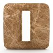 Letter a in Marble, on a white isolated background. 