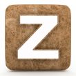 Letter a in Marble, on a white isolated background. 
