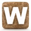 Letter a in Marble, on a white isolated background. 