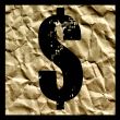 Paper dollar mark 