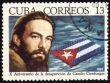 Camilo Cienfuegos on post stamp