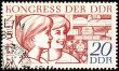 Two young women on post stamp