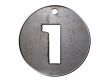 3d metal disc one number