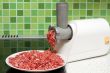 Meat grinder on kitchen