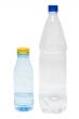 Two plastic bottles with water