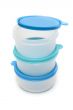 Set round plastic container
