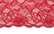 Red decorative lace