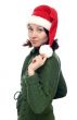 Girl in red cristmas hat