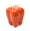 Ceramic orange stan for toothpicks