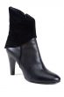 Black leather feminine shoe