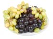 Plate with ripe grape