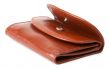 Brown leather purse