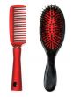Collage massage black and red comb