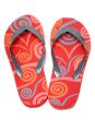 Red beach footwear