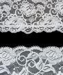 Decorative lace with pattern on black background