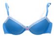 Blue lacy feminine bra