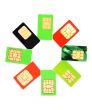 Eight colorful sim card