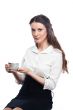 A cup of coffee in the morning