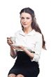 A cup of coffee in the morning