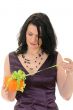 woman with gift