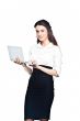 Business woman with laptop