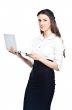 Business woman with laptop