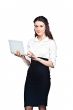 Business woman with laptop