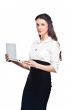 Business woman with laptop