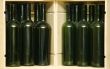 Empty green bottles