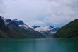 mountain and lake