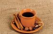 Closeup shot of freshly prepared cup of italian espresso with ci