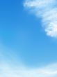 blue sky is covered by white clouds