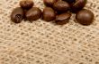 Coffee beans on sack(burlap)