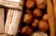 coffee beans, cinnamon and nuts