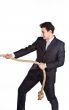 A man with a rope