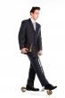 Businessman on scooter