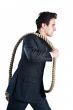 A man with a rope