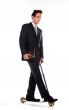 Businessman on scooter