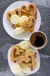 heart-shaped pastry with sesame seeds