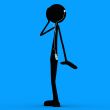stickman - ipod - blue