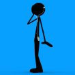 stickman - ipod - blue