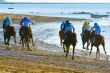 Horse race on Sanlucar of Barrameda, Spain, August  2011