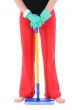 The woman with a mop