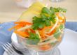 Celery salad with carrot and apple