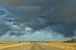 Stormy highway