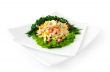  a salad of corn and Chinese cabbage