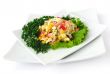  a salad of corn and Chinese cabbage